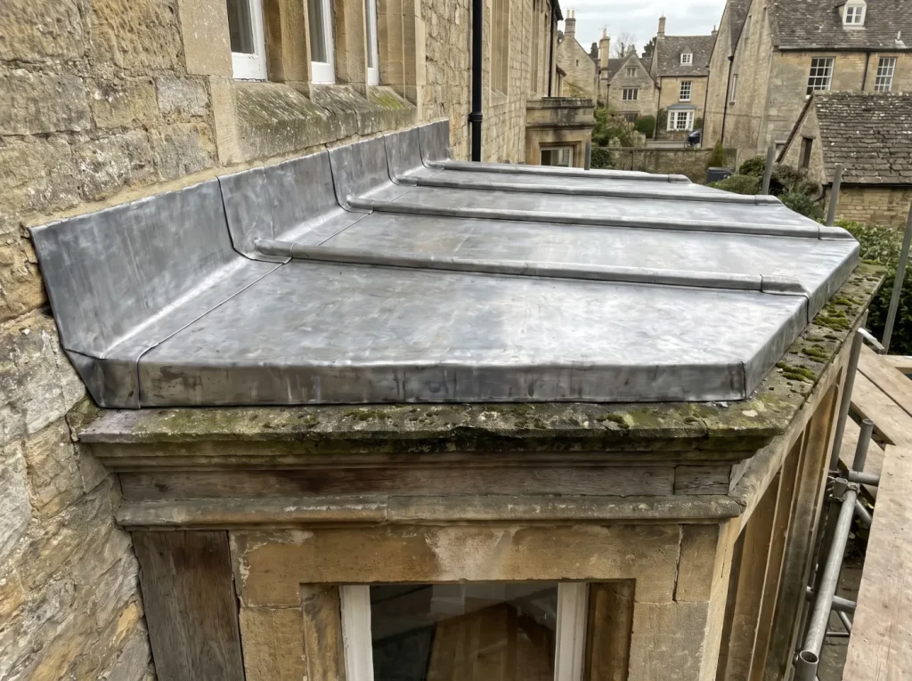 Lead flat roof