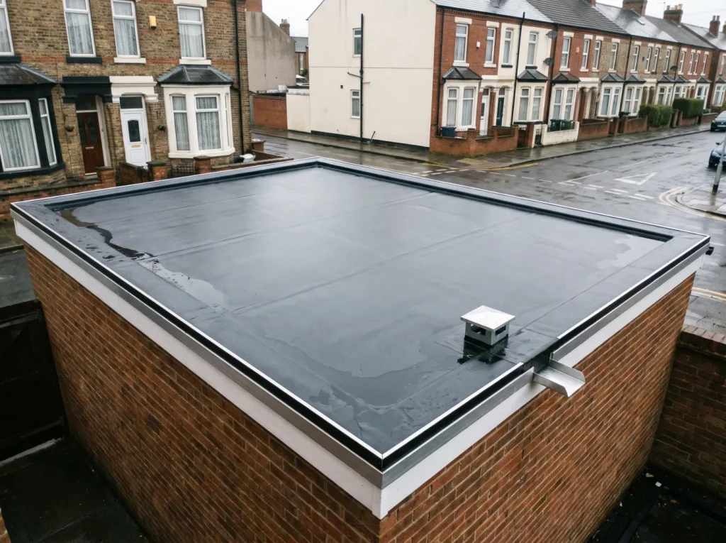 Single-ply rubber roofing system